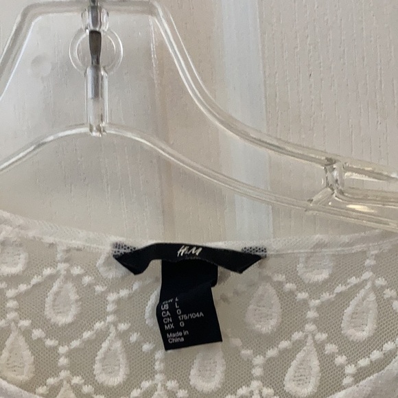 FINAL MARKDOWN H&m peplum style top large - Picture 2 of 3